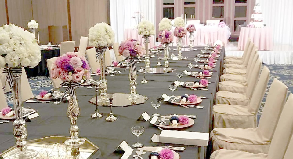 ウェディングの会場装花